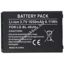 Helyettes�t� akku LG BL-49JH 3,7V 1650mAh Li-Ion