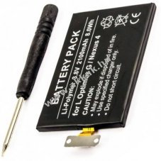 Helyettes�t� akku LG Nexus 4 3,7V 2100mAh Li-Ion