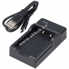USB t�lt� kompatibilis Fujifilm NP-40 NP-95 F30 Z3 Z60 SLB-1037 Micro-USB k�bellel