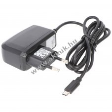 Micro-USB h�l�zati t�lt� Samsung Galaxy S2 S3 S4 tablet kompatibilis 5V1A fekete