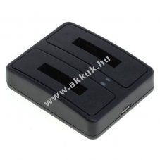 Helyettes�t� akku Akkuladestation DUAL Olympus LI-40B Nikon EN-EL10 Fuji NP-45