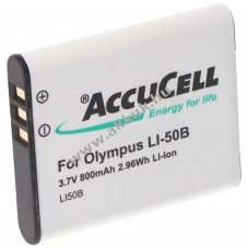 Helyettes�t� akku Olympus LI-50B 3,7V 800mAh Li-Ion