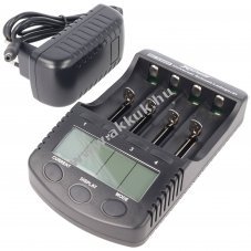 XCell Li-Ion �s NiMH akkut�lt� AA AAA 18650 26650 123A LCD 1A USB