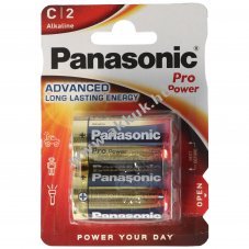 Panasonic Pro Power C (b�bi m�ret) LR14 2db/csomag elem alk�li