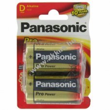 Panasonic Pro Power alk�li D LR20 2db csomag
