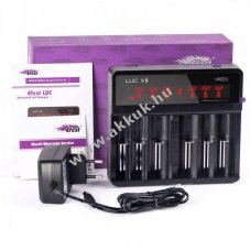 Efest LUC V6 t�lt� 3,6V-3,7V Li-Ion akku 6rekesz USB 0,68A/2A