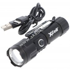 LED zsebl�mpa Mini Zoom f�kusz�lhat� Li-ion 16340 akkumul�torral