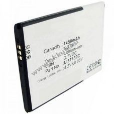 Helyettes�t� akku MEDION MD98500 Life E4001 Li37130E mobiltelefon 3,7V 1450mAh Li-Ion