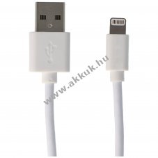 USB 2.0 t�lt�- �s szinkronk�bel Lightning Apple 2m feh�r