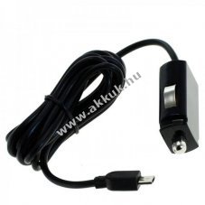 12V aut�s t�lt�k�bel Micro-USB 5V 2100mA 1,5m fekete