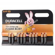 Duracell Plus Power Boost AAA mikro elem 10db/csomag alk�li