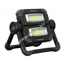 LED munkal�mpa 1000 lumen 2x10W COB LED 4db AA alk�li elem
