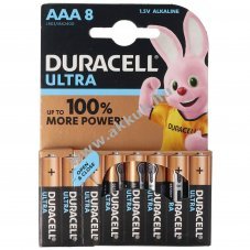 Duracell Ultra Power AAA mikro elem 8db/csomag LR03
