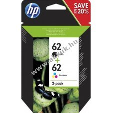 Eredeti HP tintapatron kombipack N9J71AE NR.62/C2P04AE NR.62/C2P06AE fekete/sz�nes nyomtat�