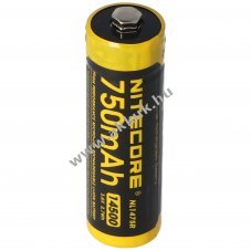 Nitecore NL1475R 14500 3,7V 750mAh akku Li-Ion