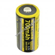 Nitecore 18350 akku 3,7V 700mAh Li-Ion IMR