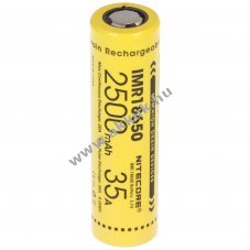 Nitecore 18650IMR 3,7V 2500mAh akku max.35A Li-Ion