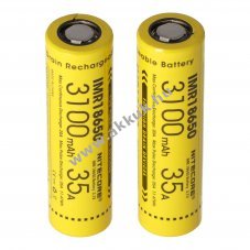 Nitecore 18650IMR 3,7V 3100mAh 2db/csomag akku Li-Ion