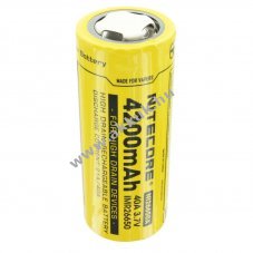 Nitecore NI26650A 3,7V 4200mAh akku max40A Li-Ion