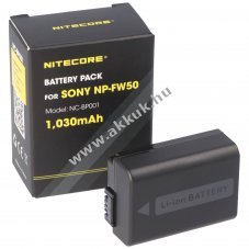 Nitecore NP-FW50 NC-BP001 videokamera akku 7,4V 1030mAh Li-Ion
