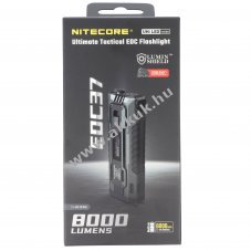 Nitecore EDC37 taktikai LED zsebl�mpa 8000lm 8000mAh akku Li-Ion