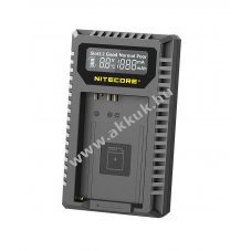 Nitecore UCN5 USB-C 2-ny�l�sos t�lt� Canon LP-E17 kompatibilis f�nyk�pez�g�p, videokamera