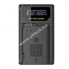 Nitecore UNK1 USB t�lt� Nikon kamer�khoz 2 csatorn�s LCD kijelz�s