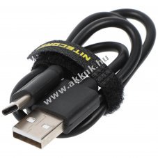 Nitecore USB t�lt�k�bel USB-A-USB-C 50cm