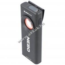 NEBO Slim+ 3,7V 1500mAh zsebl�mpa 1200lm COB-LED USB-C �jrat�lthet� powerbank-funkci�