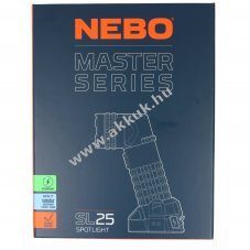 Nebo MASTER SERIES SL25 munka l�mpa 2500 lumen USB-C