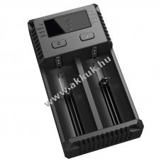 NiteCore Intellicharge i2 t�lt� 2 t�lt�rekesz 2x0,5A 100-240V NC-i2