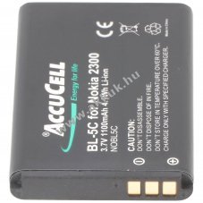 Helyettes�t� akku Nokia 1600 BL-5C 3,6V 1100mAh Li-ion