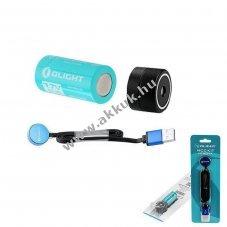 Olight H1 Nova friss�t� szett 16340 650mAh akku m�gneses t�lt�k�bellel Li-Ion