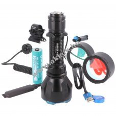 Olight Warrior X Turbo k�szlet 21700 5000mAh akkuval 1100lumen m�anyag kofferrel Li-Ion