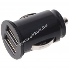 KFZ t�lt�adapter USB Dual USB 2,1A fekete TINY