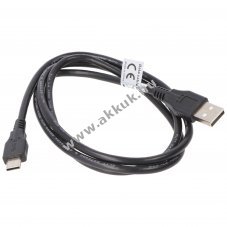 USB Type C (USB-C) - USB A (USB-A 2.0) adatk�bel 1,0m 3A fekete
