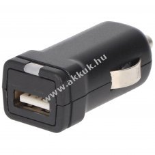 AccuCell USB-aut�s t�lt�adapter - 2,4 A, Auto-ID funkci� - fekete