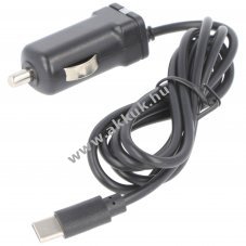 Aut�s USB-C (Type C) t�lt�k�bel 3,0A 5V 1,10m fekete