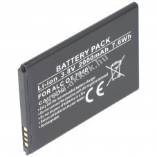 Helyettes�t� akku Alcatel One Touch Pop C7 TLi019B1 3,8V 2000mAh mobiltelefon Li-Ion
