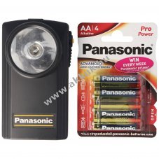 Panasonic PowerMax3 AA Mignon ceruza elem sp�rol� csomag egyszer� zsebl�mp�val