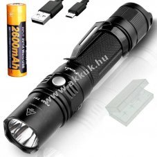 Fenix PD35TAC Cree XP-L V5 LED zsebl�mpa 1000lumen akkuval 2600mAh USB t�lt�k�bellel