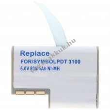 Helyettes�t� akku Symbol PDT3100 PDT3110 PDT3120 PDT3140 PDT3142 6,0V 700-800mAh NiMH