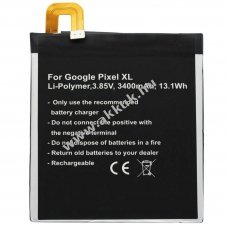 Helyettes�t� akku Google Pixel XL 3,85V 3400mAh Li-Polymer