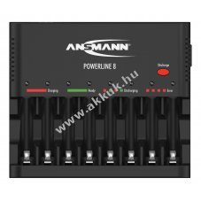 Ansmann Powerline 8 1-8 AA/AAA akkut�lt� USB 5V1000mA 1001-0006