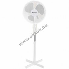 �ll� ventil�tor 40cm oszc. 3 fokozat �ll�that� magass�g d�l�st�l v�dett t�lmeleged�sv�d� feh�r