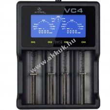 Helyettes�t� akku gyorst�lt� 4-csatorn�s egyedi vez�rl�s 4db CR123A 850mAh 1db AccuSafe Li-Ion