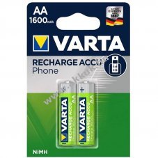 Varta AA 2,4V 1600mAh NiMH akku