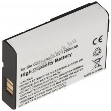 Helyettes�t� akku Siemens C25 3,6V 1200mAh Li-Ion