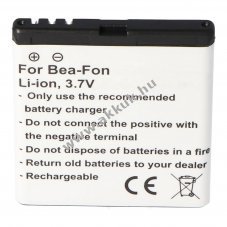 Helyettes�t� akku Bea-Fon SL470 SL570 mobiltelefon 3,7V 1000-1250mAh Li-Ion
