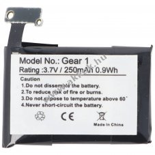 Helyettes�t� akku Samsung Gear 1 SM-V700 B030FE GH43-03992A SP48223 3,7V 250mAh okos�ra Li-Polymer
